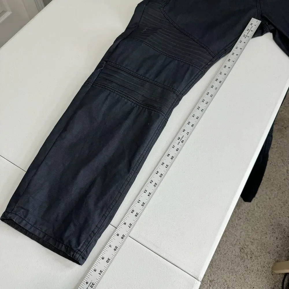 Jordan Craig Mens Jeans 42x32 Blue Legacy Edition Aaron Coated Moto Biker Grunge